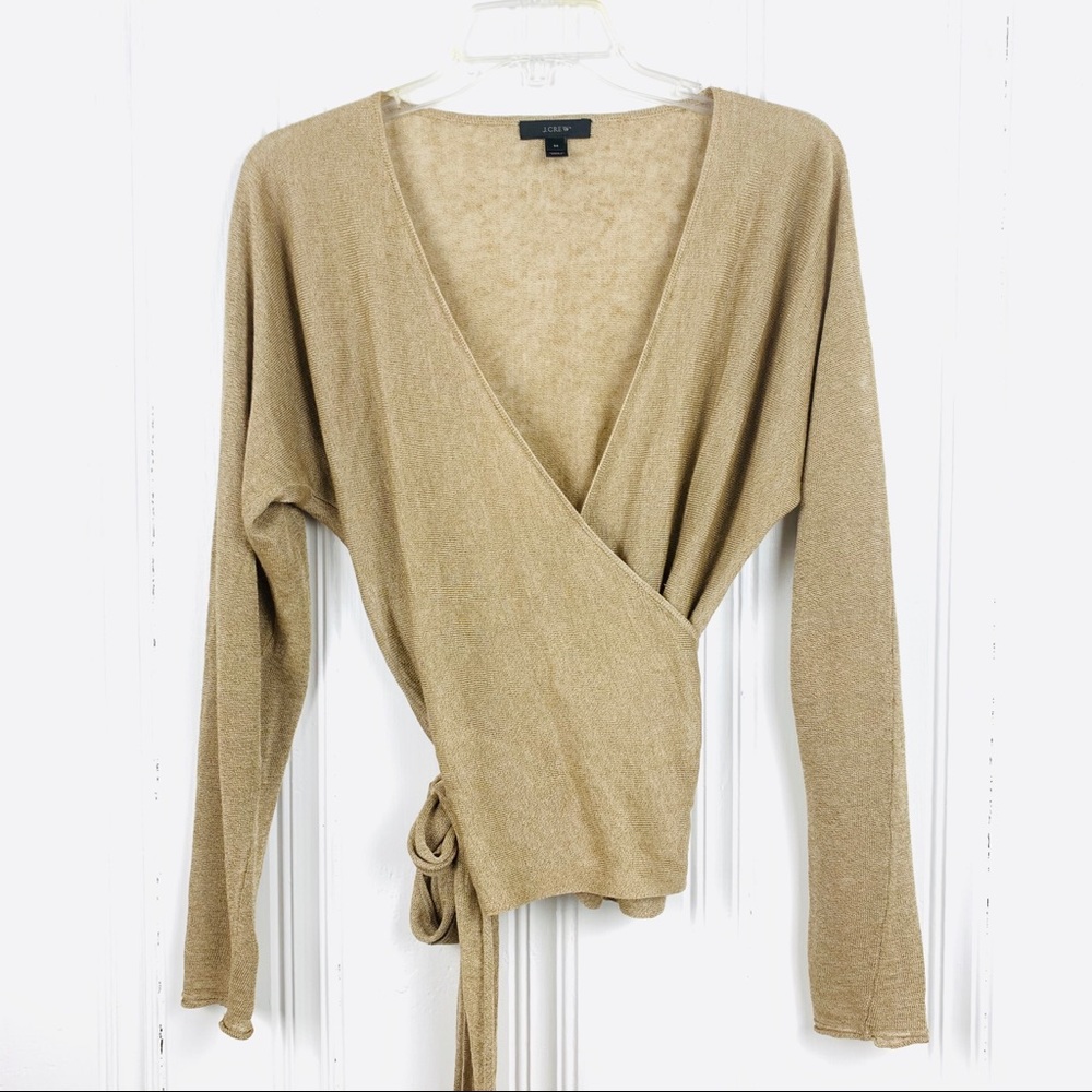 J. Crew Lightweight Wrap Top